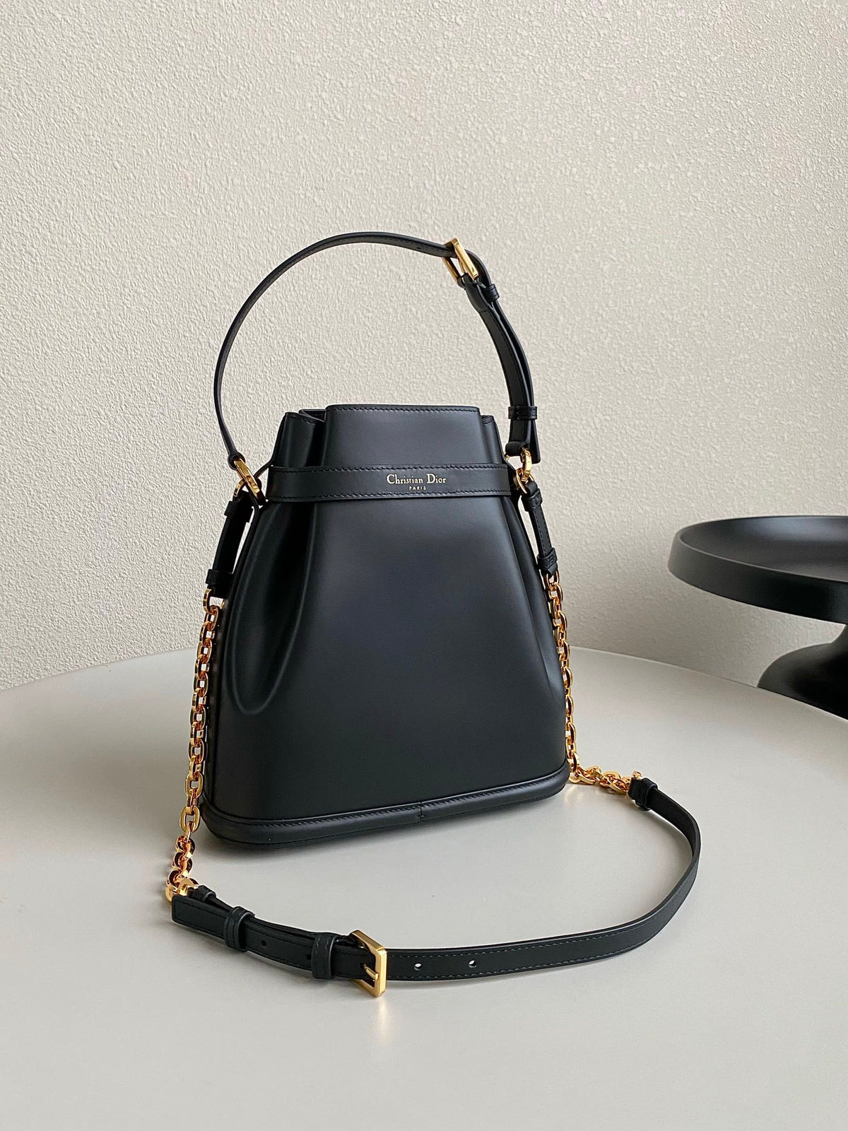 Dior Medium C'Est 24 in Black Cd-Embossed Calfskin Bag
