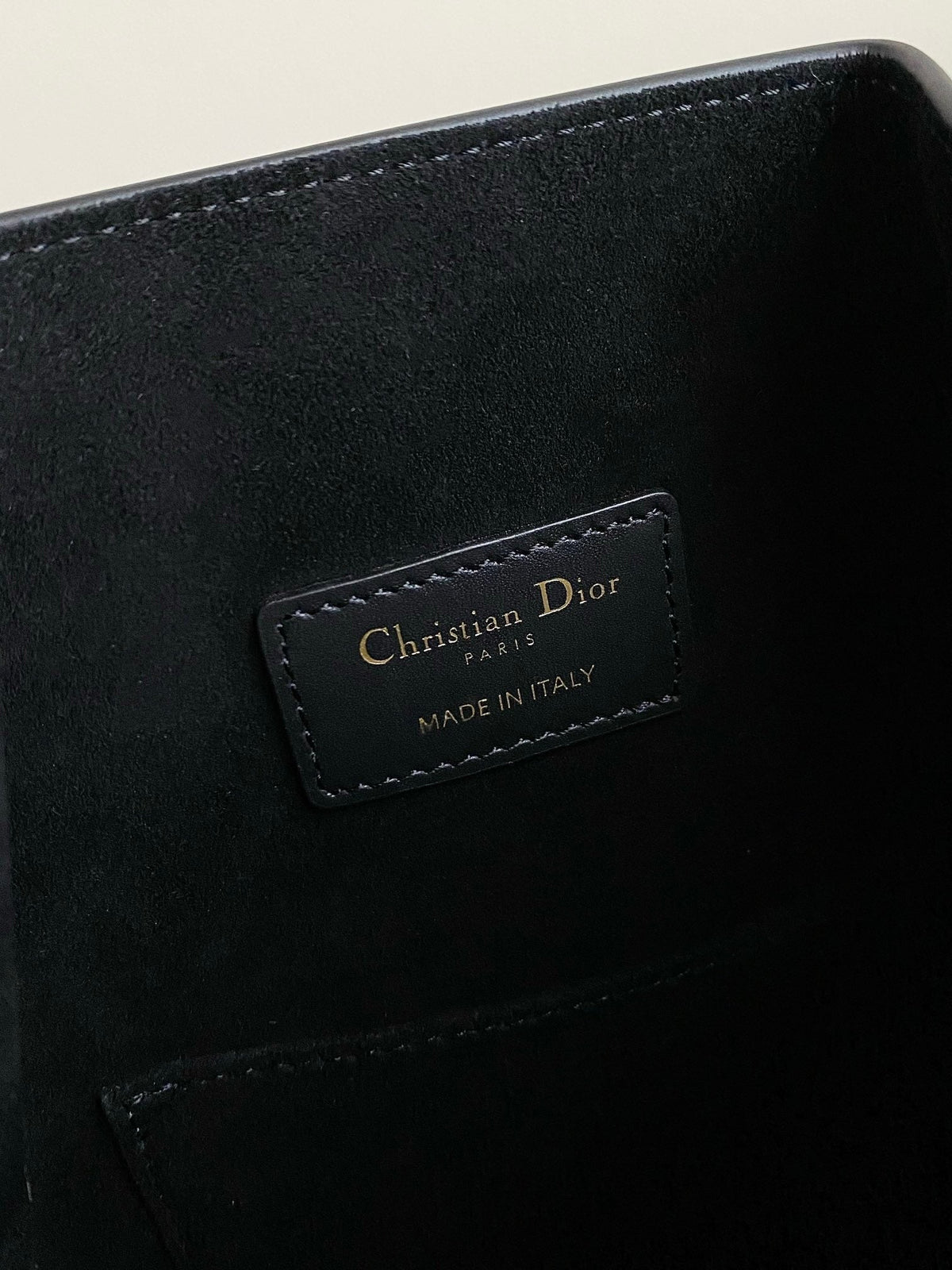 Dior Medium C'Est 24 in Black Cd-Embossed Calfskin Bag