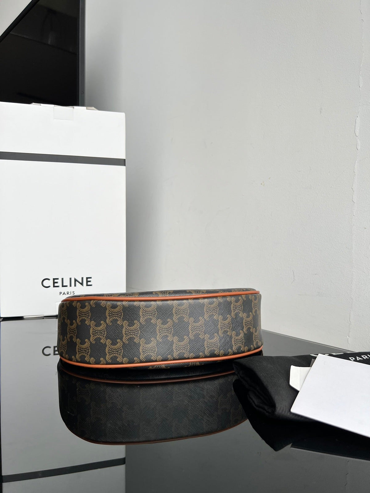 Celine Triphome 23 Cowhide Tan Caro Bag