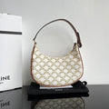 Celine Triomphe 23 Cowhide White Caro Bag