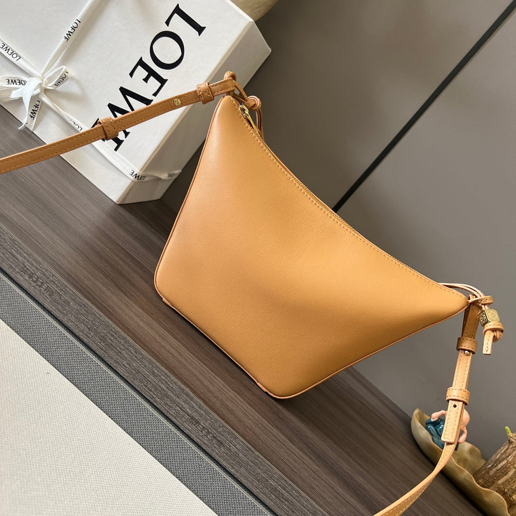 Loewe Luna Hobo 28 Bag in Pastel Orange Calfskin