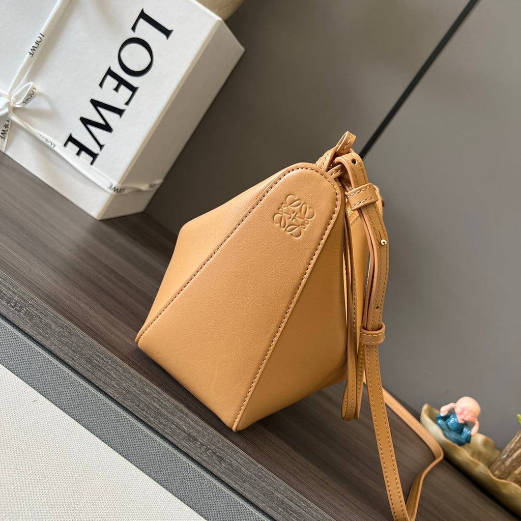 Loewe Luna Hobo 28 Bag in Pastel Orange Calfskin