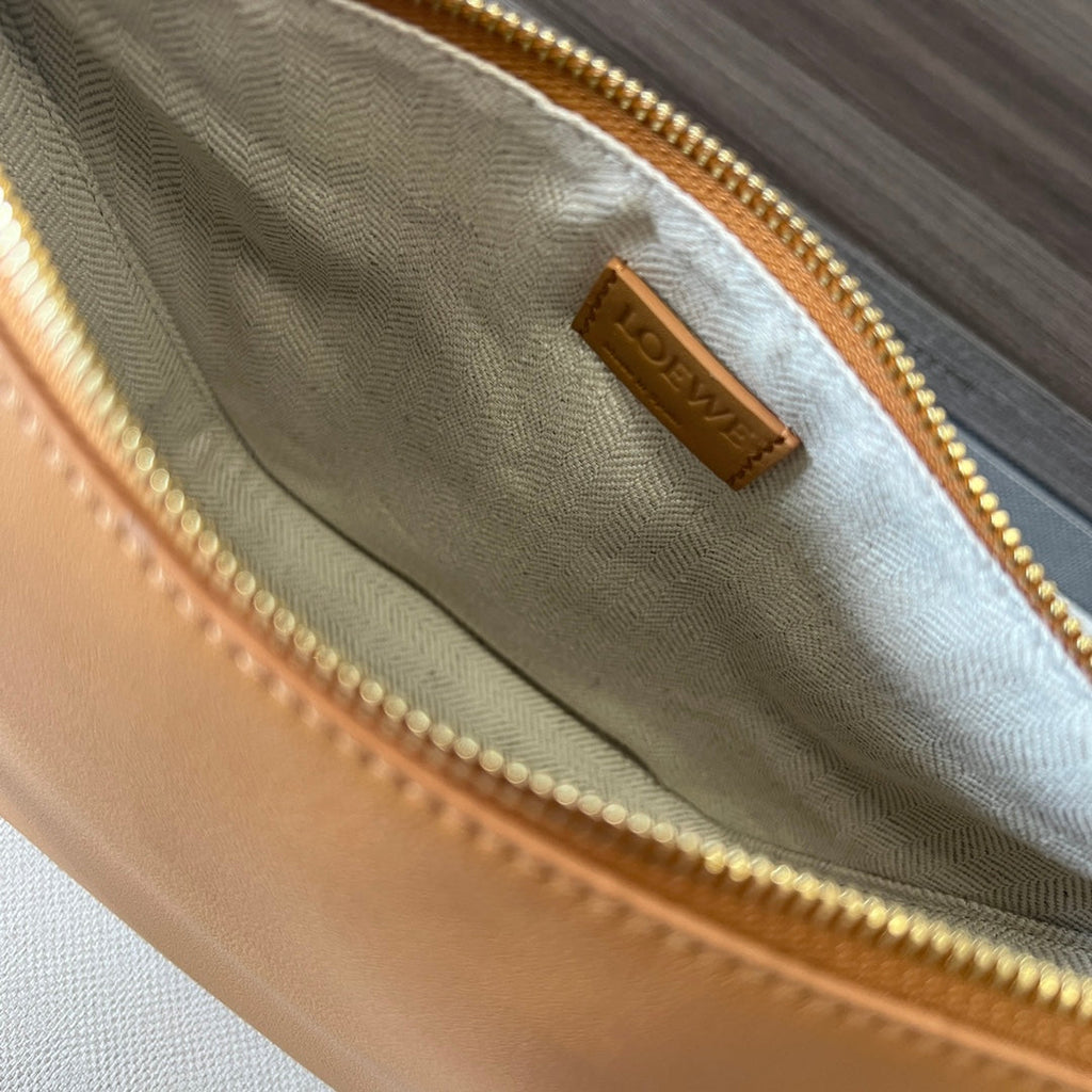 Loewe Luna Hobo 28 Bag in Pastel Orange Calfskin