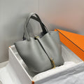 Hermes Picotin Lock 22 Grey Togo Ghw Bag