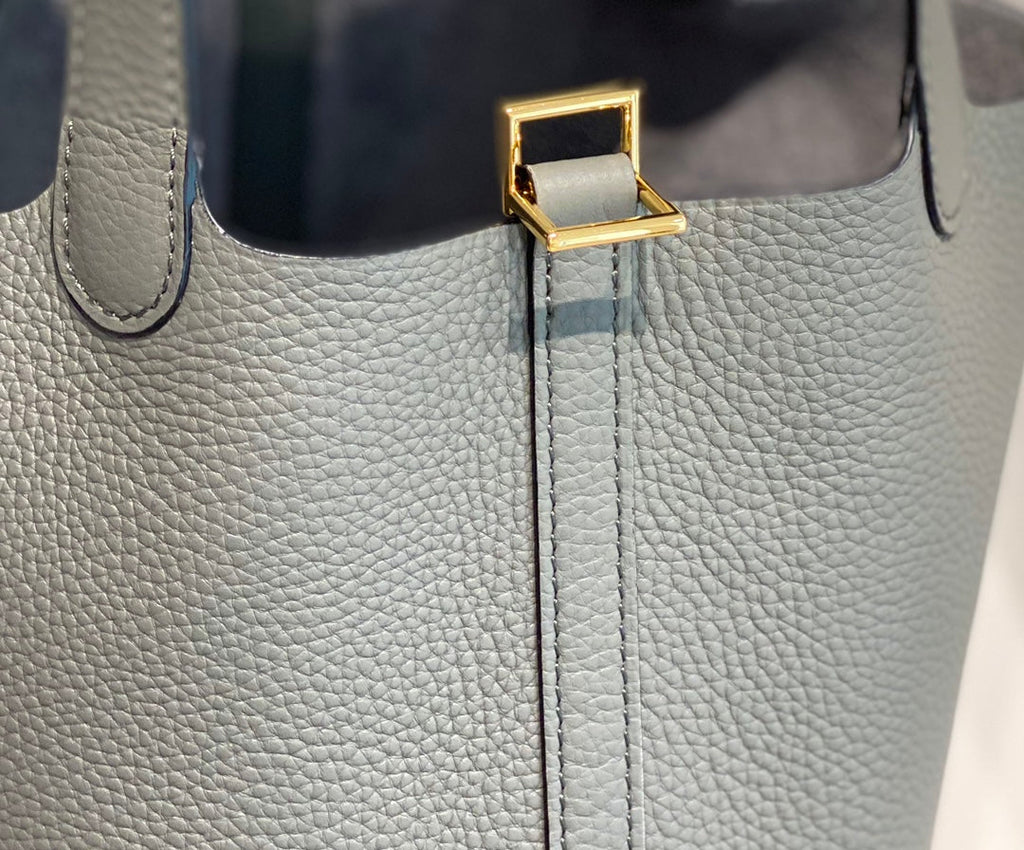 Hermes Picotin Lock 18 Grey Togo Ghw Bag