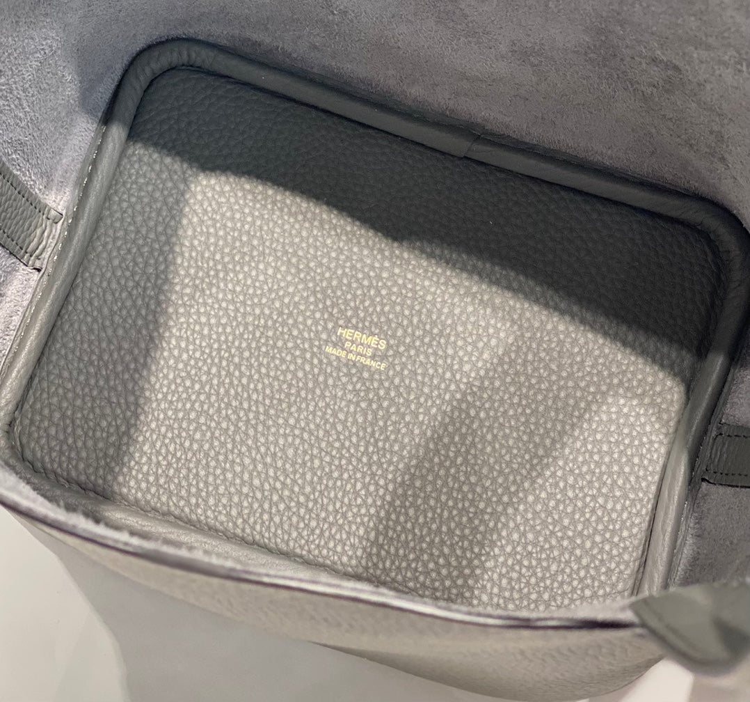 Hermes Picotin Lock 18 Grey Togo Ghw Bag