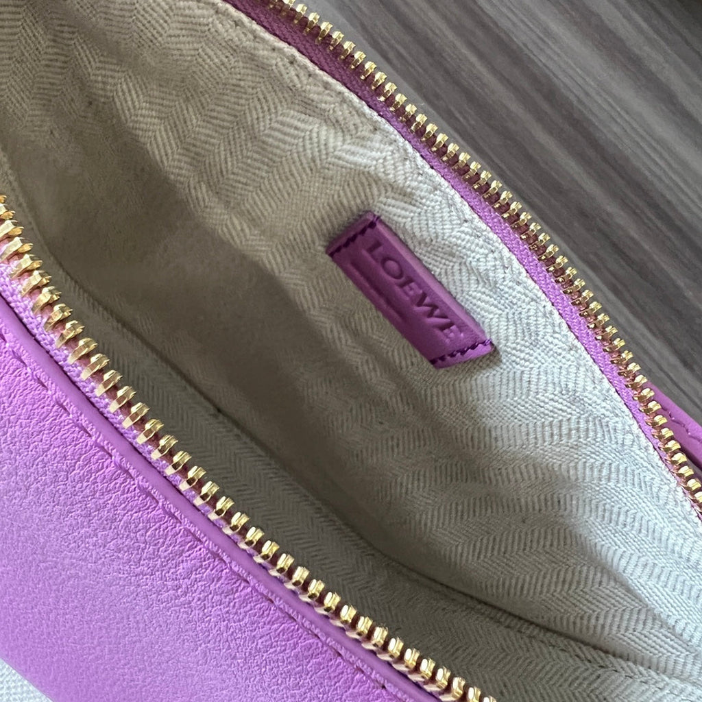 Loewe Luna Hobo 28 Bag in Hot Pink Calfskin