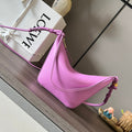 Loewe Luna Hobo 28 Bag in Hot Pink Calfskin
