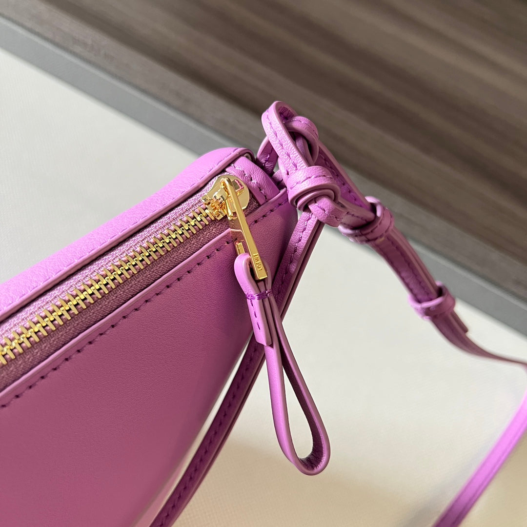 Loewe Luna Hobo 28 Bag in Hot Pink Calfskin