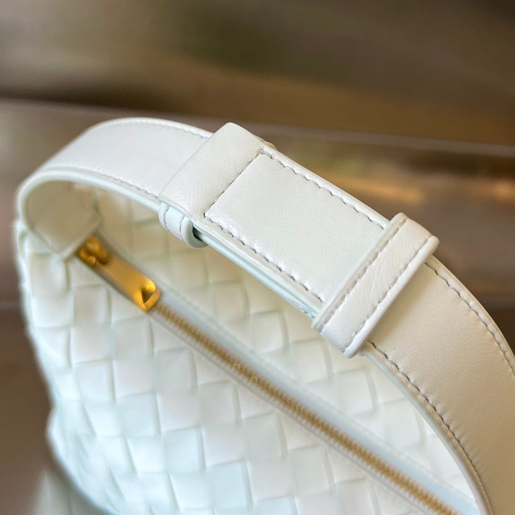 Bottega Veneta Wallace 22 Bag in White Calfskin