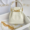 Dior Small C'Est 18 in White Cd-Embossed Calfskin Bag
