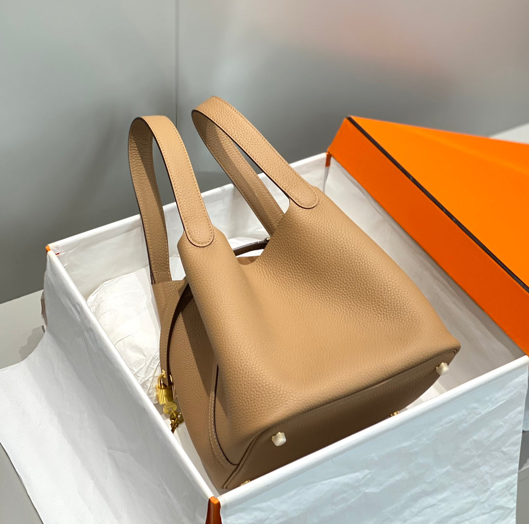 Hermes Picotin Lock 22 Beige Togo Ghw Bag