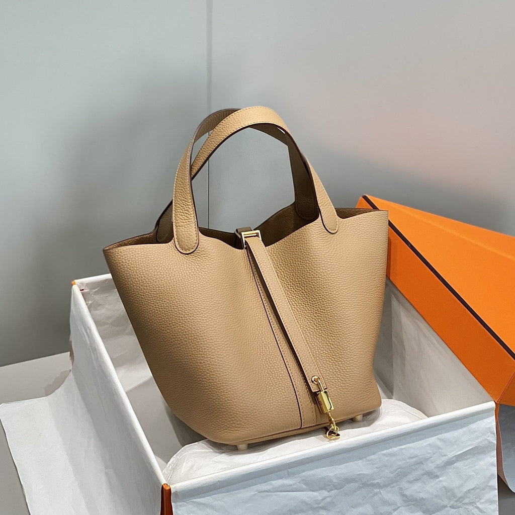 Hermes Picotin Lock 22 Beige Togo Ghw Bag