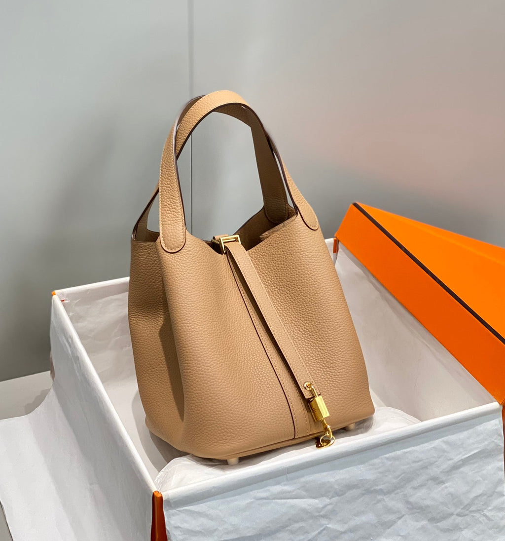 Hermes Picotin Lock 22 Beige Togo Ghw Bag