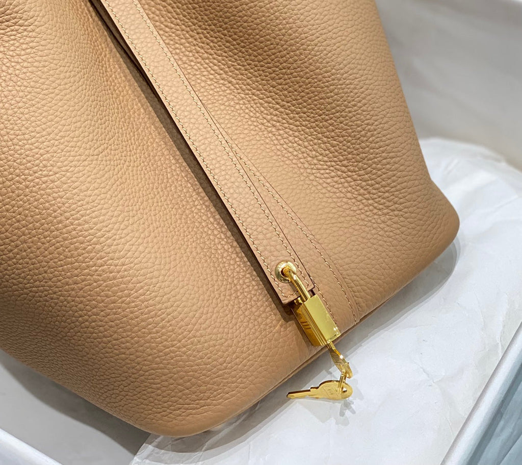 Hermes Picotin Lock 22 Beige Togo Ghw Bag