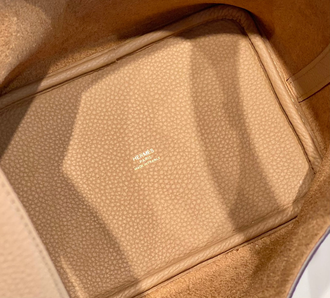 Hermes Picotin Lock 18 Beige Togo Ghw Bag