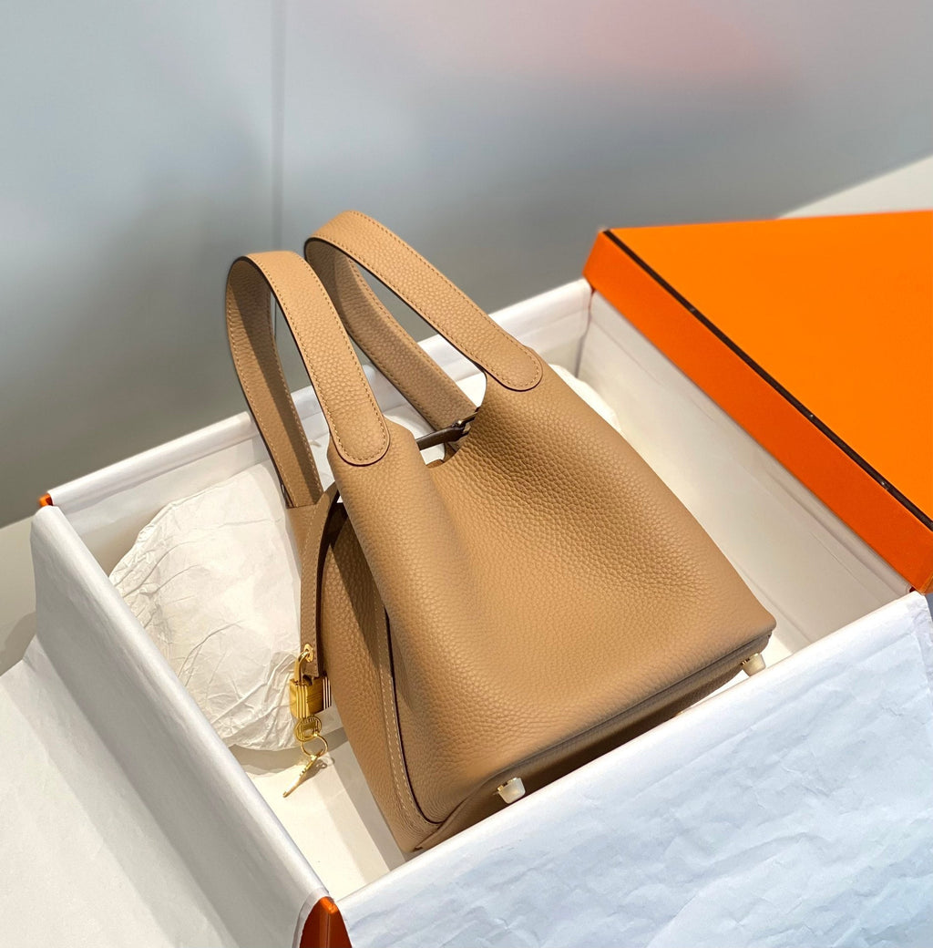Hermes Picotin Lock 18 Beige Togo Ghw Bag
