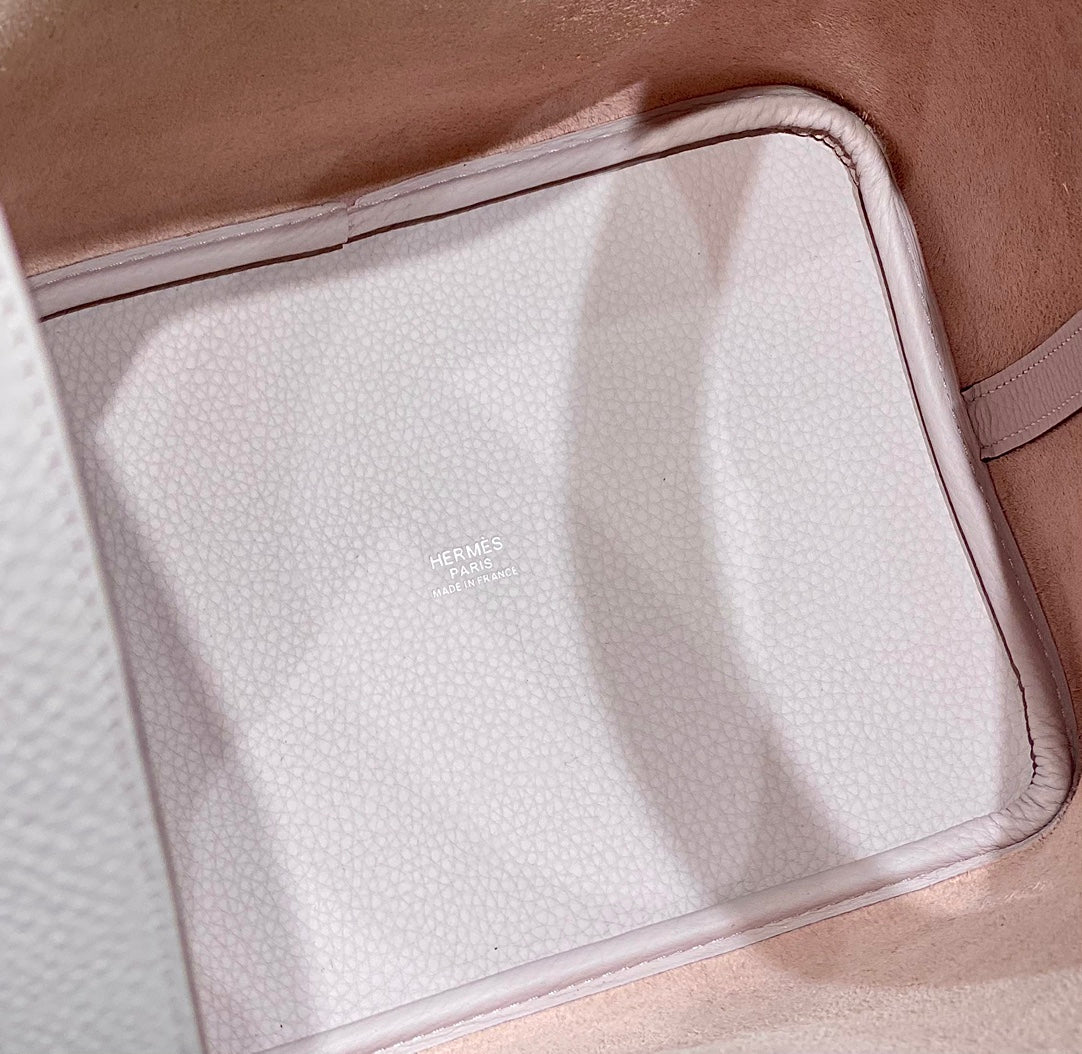 Hermes Picotin Lock 22 Soft Pink Togo Shw Bag