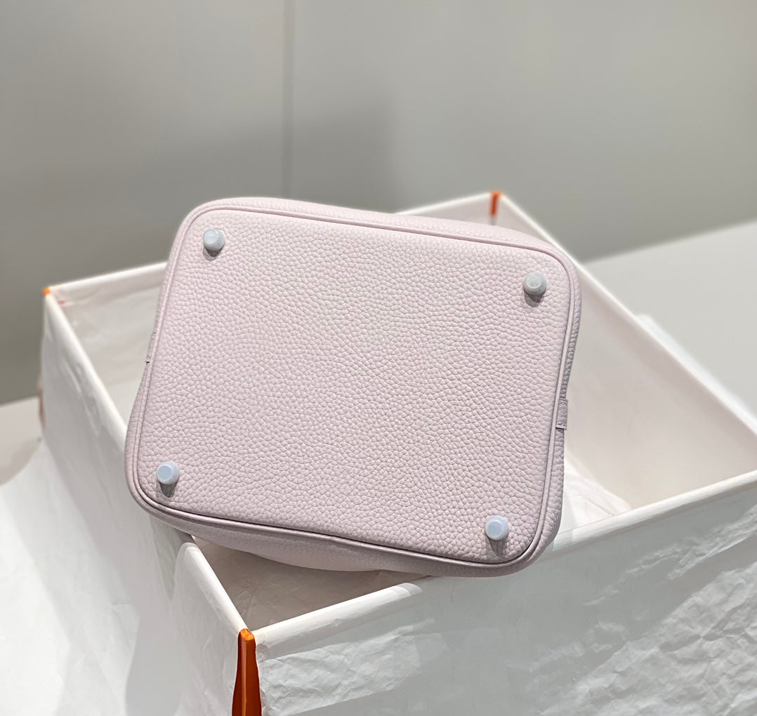 Hermes Picotin Lock 22 Soft Pink Togo Shw Bag
