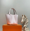 Hermes Picotin Lock 22 Soft Pink Togo Shw Bag