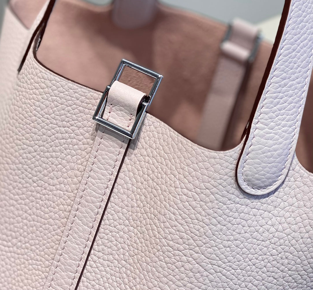 Hermes Picotin Lock 18 Soft Pink Togo Shw Bag