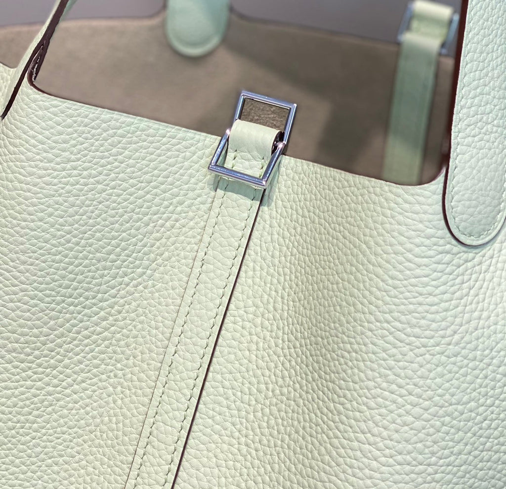 Hermes Picotin Lock 22 Lime Togo Shw Bag