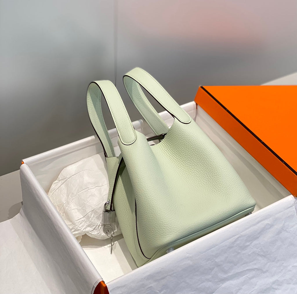 Hermes Picotin Lock 18 Lime Togo Shw Bag