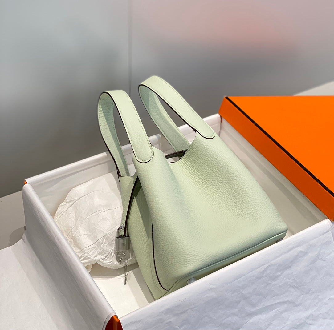 Hermes Picotin Lock 18 Lime Togo Shw Bag