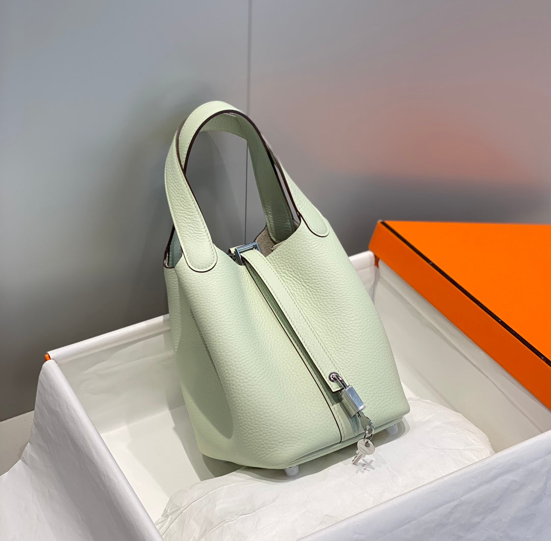 Hermes Picotin Lock 18 Lime Togo Shw Bag
