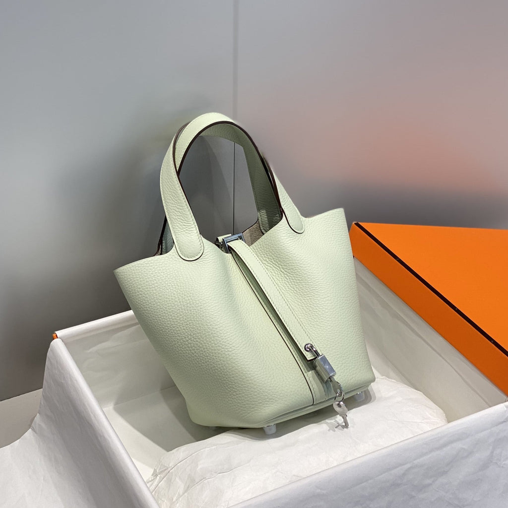 Hermes Picotin Lock 18 Lime Togo Shw Bag