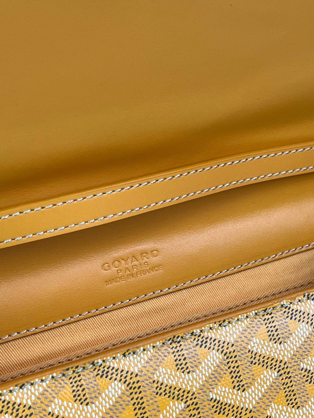 Goyard Monte-Carlo PM Clutch 25 in Yellow Goyardine Canvas