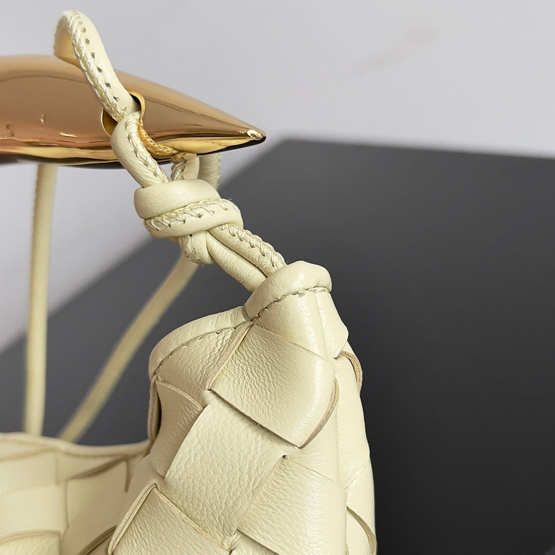 Bottega Veneta Sardine 20 with Chain in Yellow Cream Lambskin Bag