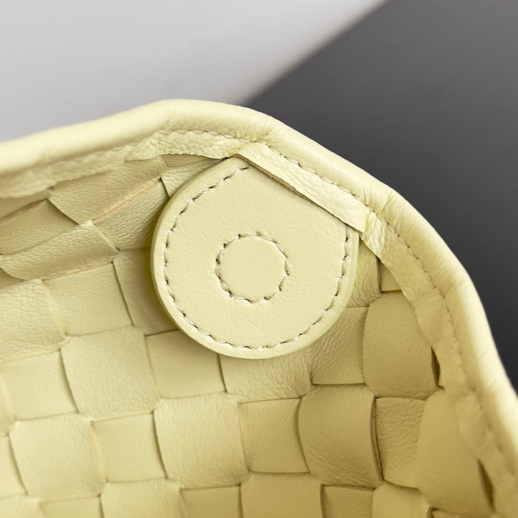 Bottega Veneta Sardine 20 with Chain in Yellow Cream Lambskin Bag