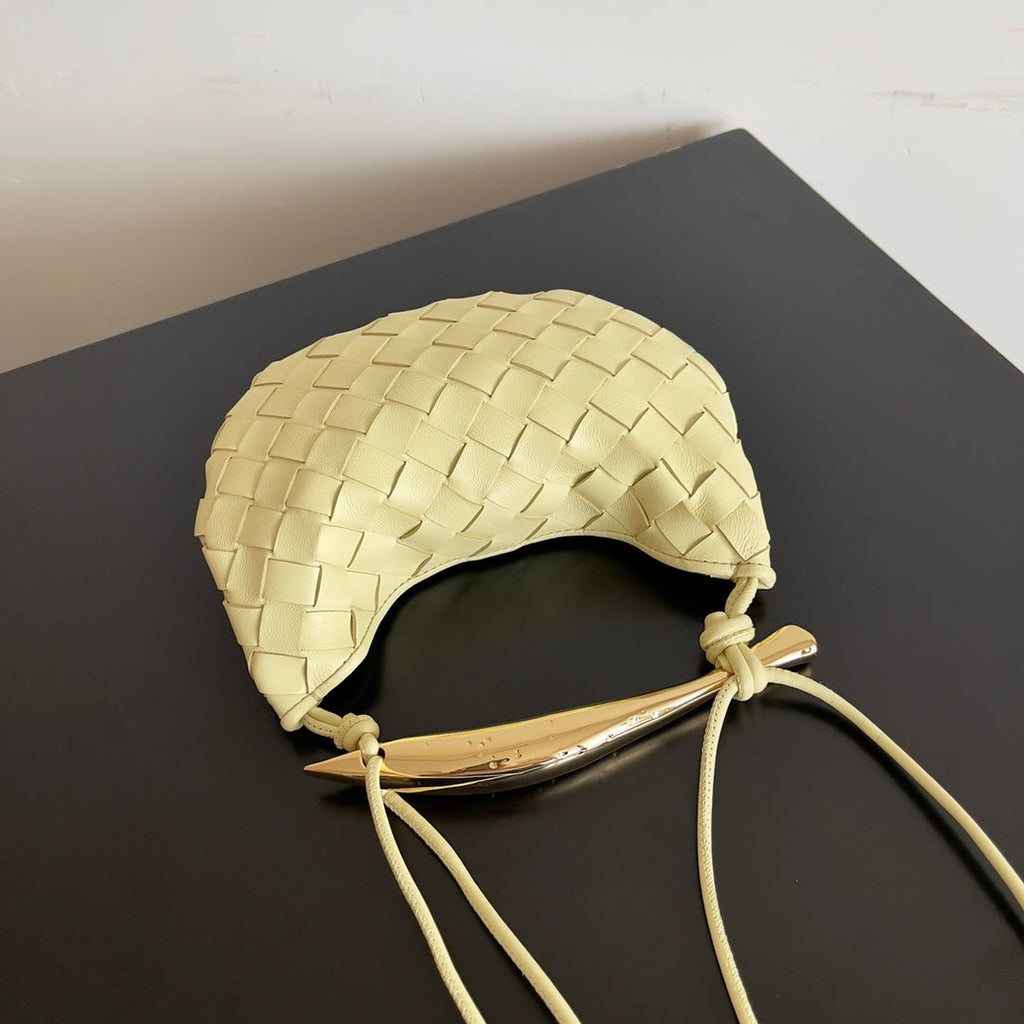 Bottega Veneta Sardine 20 with Chain in Yellow Cream Lambskin Bag