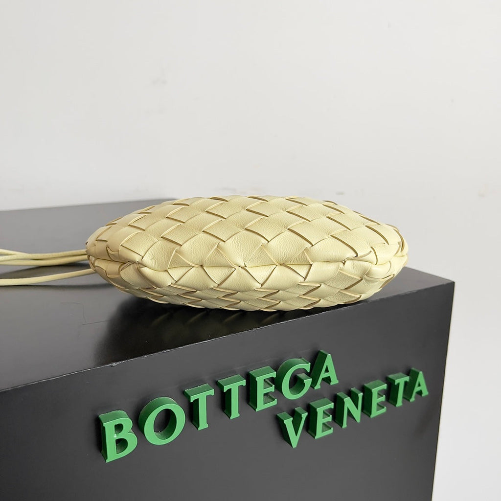Bottega Veneta Sardine 20 with Chain in Yellow Cream Lambskin Bag