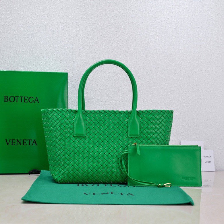 Bottega Veneta Large Cabat 45cm Green Lambskin Ghw Bag