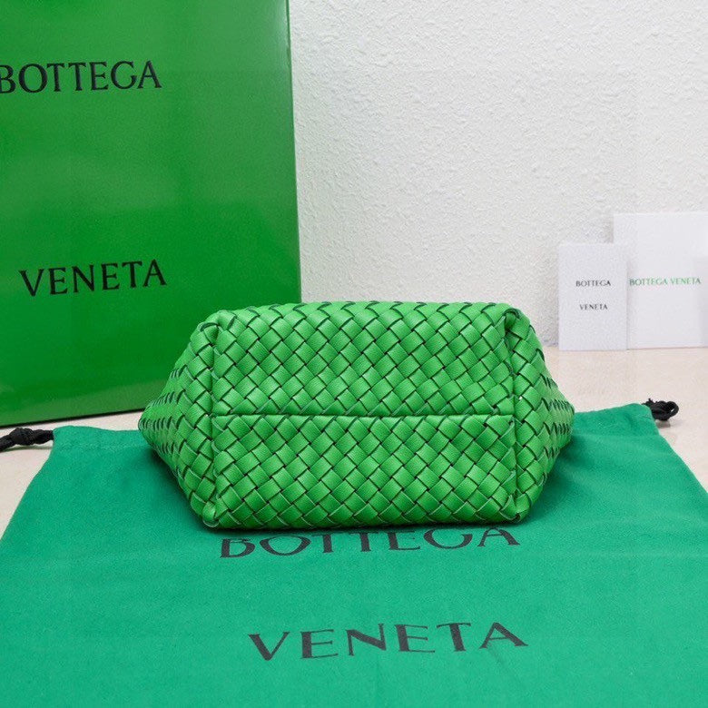 Bottega Veneta Mini Cabat 20cm Dark Green Lambskin Ghw Bag