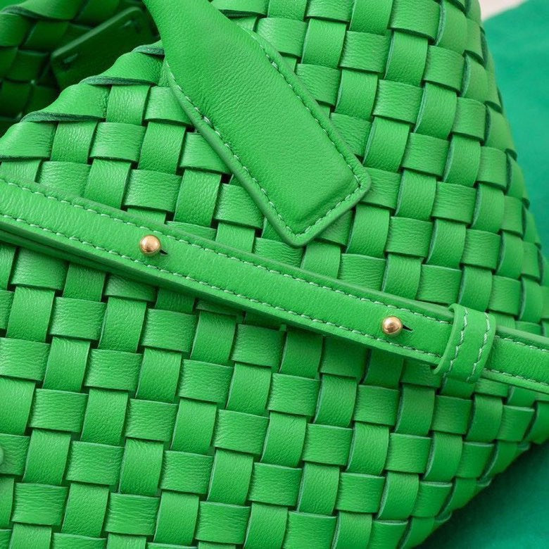 Bottega Veneta Mini Cabat 20cm Dark Green Lambskin Ghw Bag