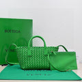 Bottega Veneta Mini Cabat 20cm Dark Green Lambskin Ghw Bag
