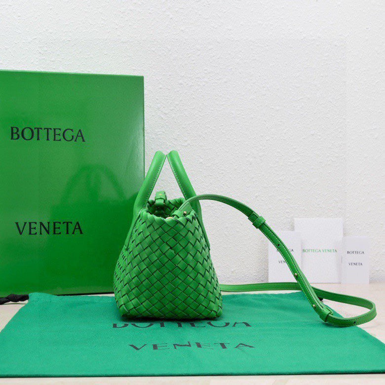 Bottega Veneta Mini Cabat 20cm Dark Green Lambskin Ghw Bag