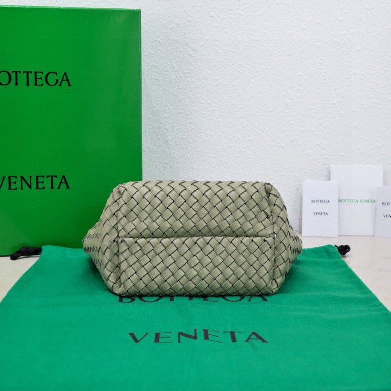 Bottega Veneta Mini Cabat 20cm Light Green Lambskin Ghw Bag