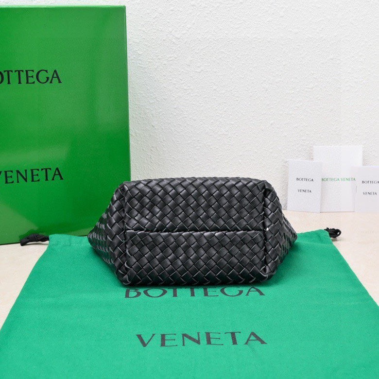 Bottega Veneta Mini Cabat 20cm Black Lambskin Ghw Bag