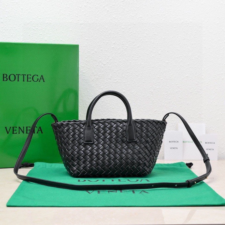 Bottega Veneta Mini Cabat 20cm Black Lambskin Ghw Bag