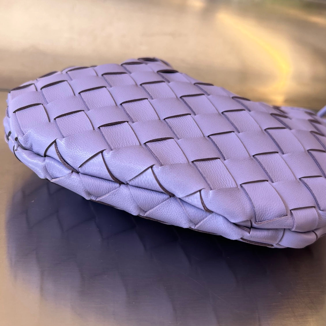 Bottega Veneta Sardine 20 with Chain in Orchid Purple Lambskin Bag
