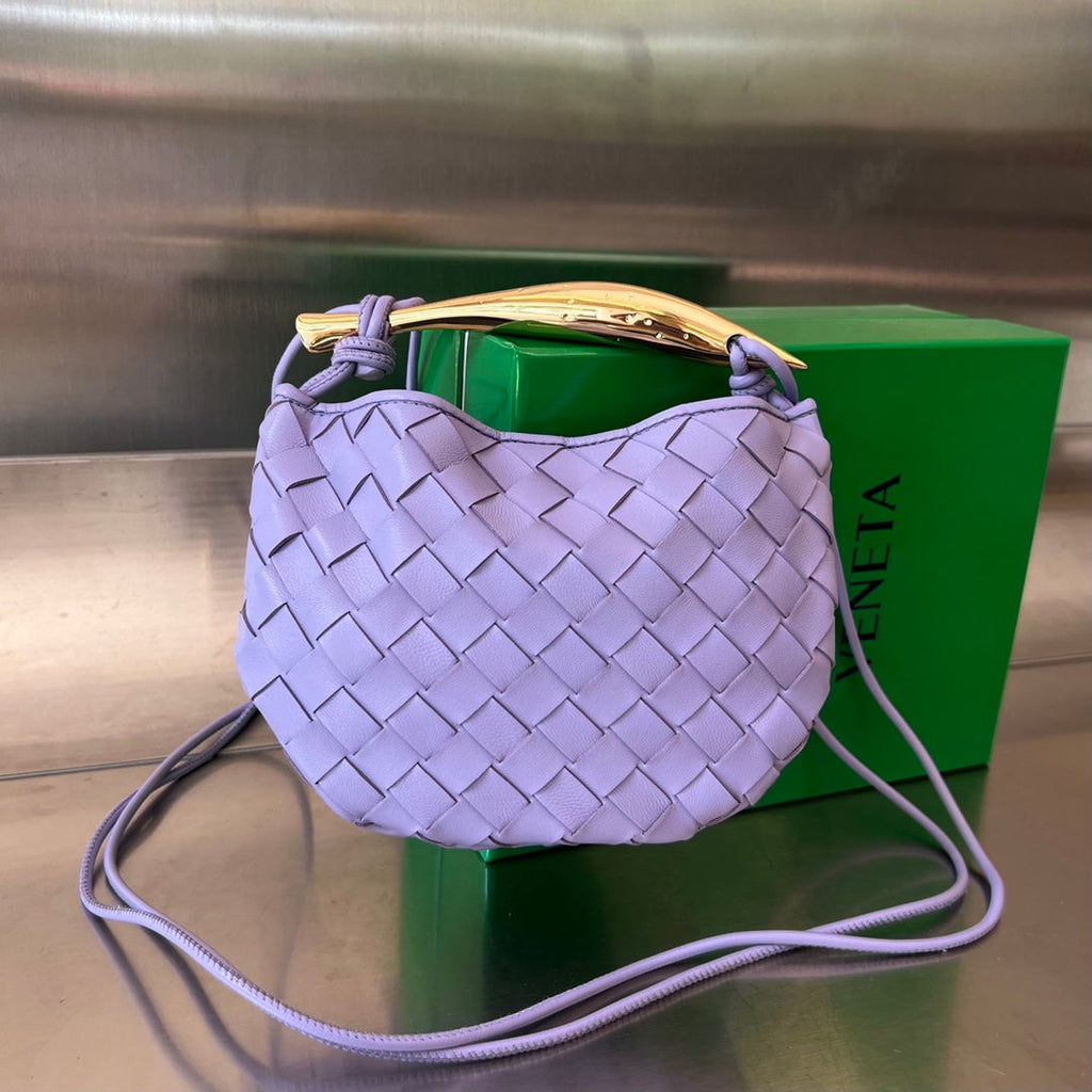 Bottega Veneta Sardine 20 with Chain in Orchid Purple Lambskin Bag