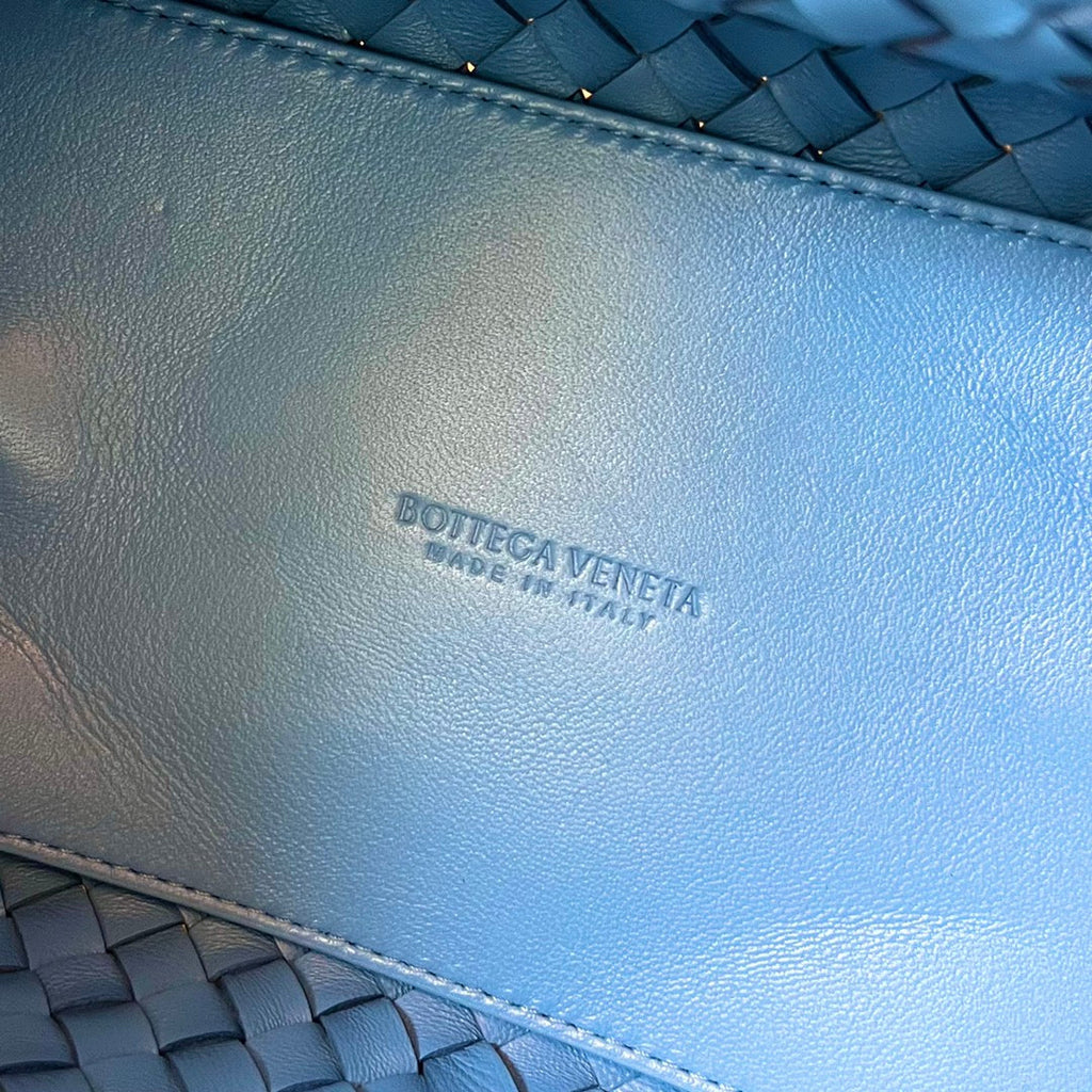 Bottega Veneta Mini Cabat 20 in Sky Blue Lambskin Bag