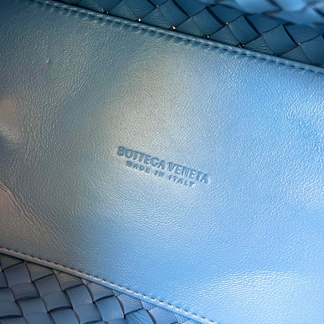 Bottega Veneta Mini Cabat 20 in Sky Blue Lambskin Bag