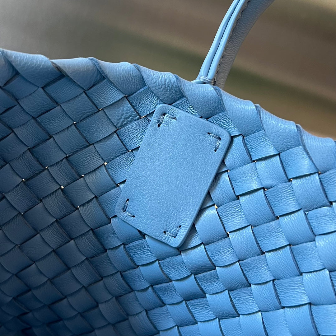 Bottega Veneta Mini Cabat 20 in Sky Blue Lambskin Bag
