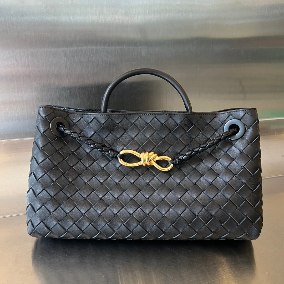 Bottega Veneta Small Andiamo 29 in Black Lambskin Bag