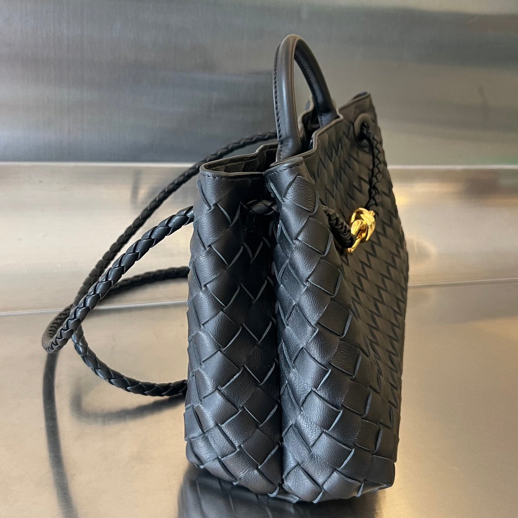 Bottega Veneta Small Andiamo 29 in Black Lambskin Bag